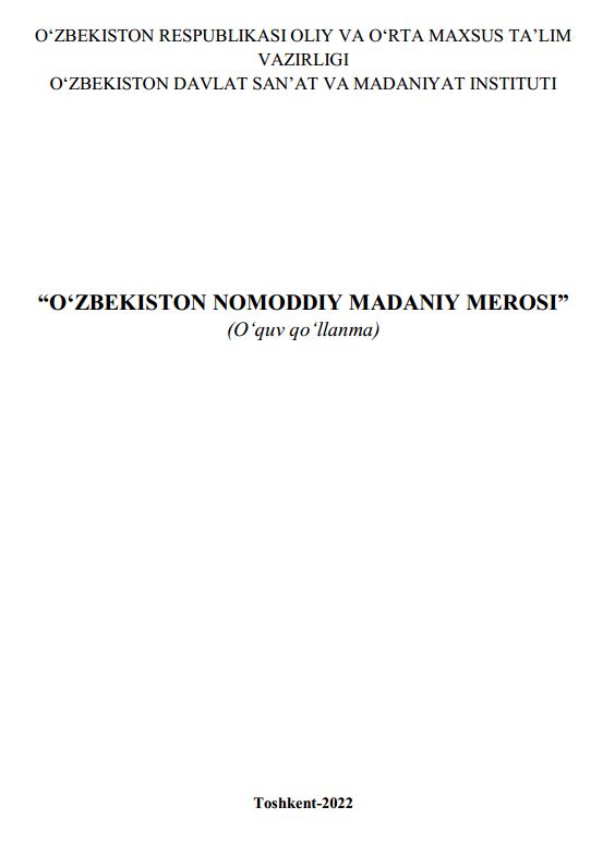 O'zbekiston nomoddiy madaniy merosi