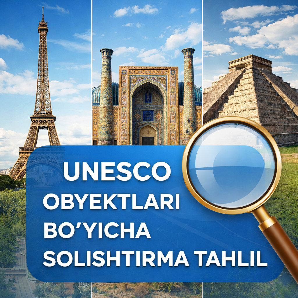 UNESCO OBYEKTLARI BO‘YICHA SOLISHTIRMA TAHLIL